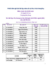 Xây dựng ma trận đánh giá yếu tố bên ngoài (EFE)cho một tổ chức | Bài tập nhóm môn Quản trị chiến lược | Trường Đại học Văn Lang