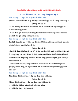 Soạn bài Cửu Long Giang ta ơi trang 119 | Ngữ Văn 6 Kết nối tri thức