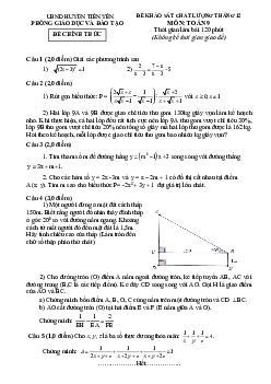 Đề khảo sát Toán 9 tháng 12 năm 2023 phòng GD&ĐT Tiên Yên – Quảng Ninh