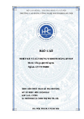 Báo cáo đồ án tốt nghiệp - Thiết kế Website Bán Laptop | Môn Công nghệ thông tin - Trường Cao đẳng Công Nghệ Bách Khoa Hà Nội