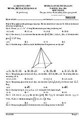 Đề khảo sát lần 1 Toán 12 năm 2025 – 2026 trường THPT Nguyễn Đăng Đạo – Bắc Ninh