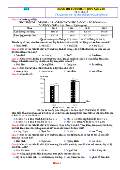 TOP 10 đề thi thử THPT Quốc gia năm 2024 môn Địa Lí (có lời giải)