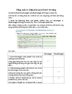 Giải Unit 3 Writing | Tiếng Anh 11 Global Success