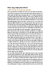 Phản ứng nhiệt phân KNO3