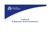 MIS05 E-Business and E-Commerce - Tài liệu tham khảo | Đại học Hoa Sen