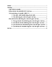 Tiểu luận Pháp luật đại cương