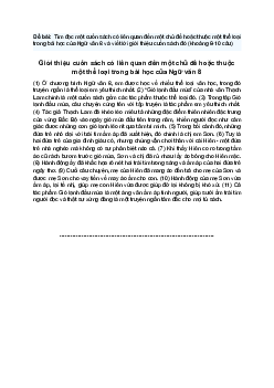 Văn mẫu 8 | Viết đoạn văn giới thiệu một cuốn sách