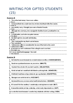 SENTENCE TRANSFORMATION WITH IDIOMS (15) with key (3 pages)