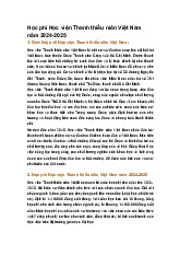 Học phí Học viện Thanh thiếu niên Việt Nam năm 2024-2025