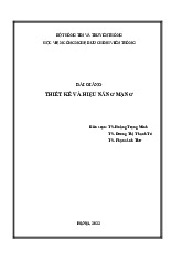 Bài giảng môn Thiết kế hiệu năng mạng | Học viện Công Nghệ Bưu Chính Viễn Thông