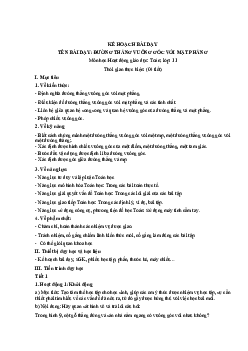 Bài 2: Đường thẳng vuông góc với mặt phẳng | Giáo án Toán 11 Cánh diều