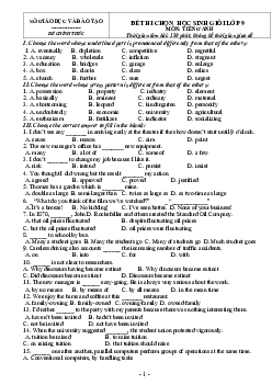 Đề thi chọn học sinh giỏi lớp 9 năm học 2015-2016 ( đề thi chính thức )