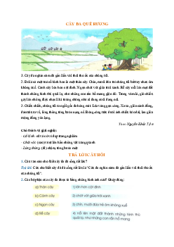 Giải SGK môn Tiếng việt 2 - Bài Ôn tập giữa học kì 2 (4) | Cánh Diều