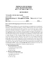 Đề cương môn English Studies- Trường Đại học bách khoa - Đại học đà nẵng.