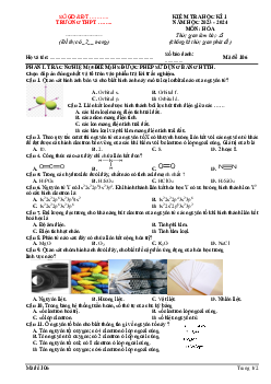 Đề thi học kì 1 môn Hóa học 10 năm 2023 - 2024 sách Kết nối tri thức với cuộc sống đề 6