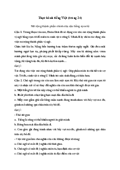 Soạn bài Thực hành tiếng Việt trang 24 - Kết nối tri thức 7