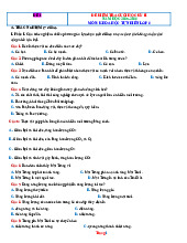 Bộ Đề Kiểm Tra Cuối Học Kỳ 2 KHTN 6 Năm 2025-2026 Có Đáp Án Ma Trận Đặc Tả