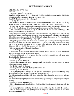 Tài liệu bồi dưỡng học sinh giỏi địa lí lớp 9