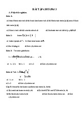 Bài tập toán chương 3 và chương 4 | Môn toán cao cấp