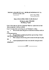 Đề thi giữa kỳ Lý luận Nhà Nước và pháp luật | Trường Đại học Kinh tế – Luật