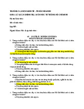 Bài tập trắc nghiệm chương 6 - Môn tư tưởng Hồ Chí Minh