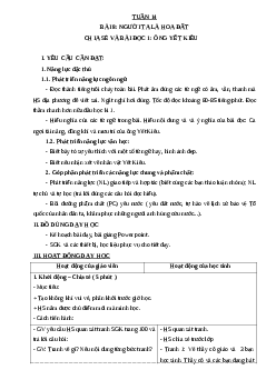 Giáo án Tiếng Việt lớp 4 Tuần 14 | Cánh Diều