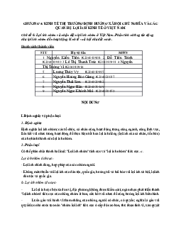 Lợi ích nhóm và nhận diện lợi ích nhóm ở Việt Nam. Phân tích những tác động của lợi ích nhóm đến hoạt động kinh tế - xã hội của đất nước?