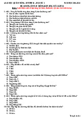 Đề Cương Ôn Tập Môn GDQP Học Kỳ 2 Lớp 11 năm học 2025-2026