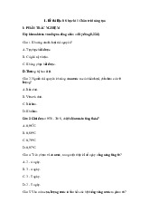 Đề thi học kỳ 1 môn Địa Lý lớp 8 năm học 2024 - 2025 | Bộ sách Chân trời sáng tạo