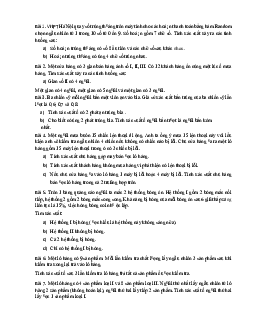 Bài tập lý thuyết ôn tập môn Xác suất thống kê | Học viện Công nghệ Bưu chính Viễn thông
