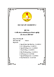 Chiến lược marketing của doanh nghiệp nến thơm LAROMA | Bài tập môn Marketing căn bản