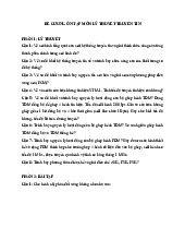 Đề cương ôn tập cuối kì môn Lý thuyết truyền tin | Học viện Công Nghệ Bưu Chính Viễn Thông