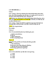 Câu Hỏi Ôn Tập Chương 3+4 | Quản Trị Ngân Hàng