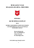 Tiểu luận Doanh nghiệp Bách Hoá Xanh - Văn hóa học | Trường Đại học Văn hóa Thành phố Hồ Chí Minh
