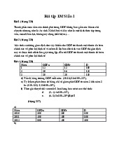 Bài tập LMS lần 2 môn kinh tế vĩ mô | Trường Đại học Kinh tế Thành phố Hồ Chí Minh