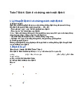 Toán 7 Bài 4: Định lí và chứng minh một định lí