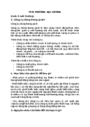 Lý thuyết Môi trường đại cương | Trường Đại học Khoa học Tự nhiên, Đại học Quốc gia HCM