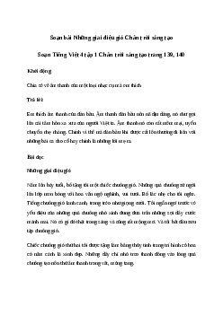 soạn bài Đọc: Những giai điệu gió - Tiếng Việt 4 Chân trời sáng tạo