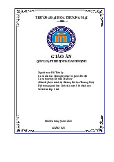 Giáo án Triết học Mác-Lênin: Quy luật phủ định của phủ định | Trường Đại học Thương Mại