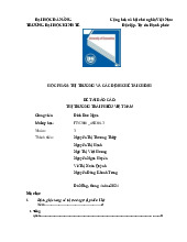 HỌC PHẦN: THỊ TRƯỜNG VÀ CÁC ĐỊNH CHẾ TÀI CHÍNH - ĐỀ TÀI BÁO CÁO: THỊ TRƯỜNG TRÁI PHIẾU VIỆT NAM