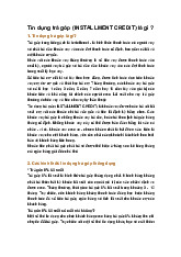 Tín dụng trả góp (INSTALLMENT CREDIT) là gì ?