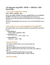 Cân bằng phản ứng Fe2O3 + HNO3 → Fe(NO3)3 + H2O kèm bài tập