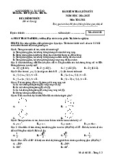 Đề giữa kỳ 1 Toán 11 năm 2024 – 2025 trường THPT Quang Trung – Gia Lai