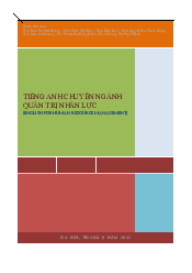 Giáo trình tiếng anh -  Quản trị nhận lực | Trường Đại học Lao động - Xã hội