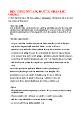 Đề Cương Ôn Tập Quản Trị Nhân Lực| Đại học Nội Vụ Hà Nội