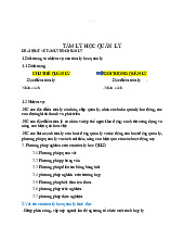 Khái Quát và Phương Pháp Nghiên cứu Cứu | Môn Tâm lý học quản lý- Trường Đại học Lao động - Xã hội