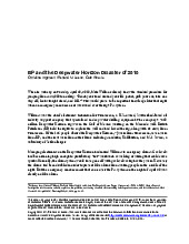 Deepwater Horizon Disaster Case Study | English 1 (TĐT) | Đại học Tôn Đức Thắng