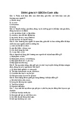 Đề thi giữa kì 1 Giáo Dục Công Dân 6 Cánh Diều