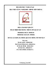 Báo cáo Xây dựng hệ thống quản lý thư viện môn Thiết kế hệ thống quản lý thư viện | Học viện Công Nghệ Bưu Chính Viễn Thông
