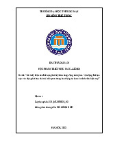 Cơ sở lý luận của bài học phát huy tính năng động chủ quan | Bài thảo luận triết học Mác Lênin